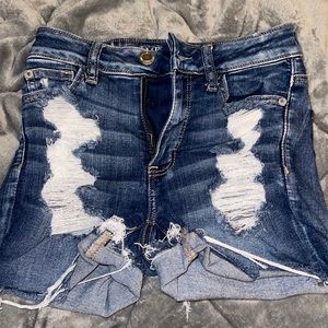 Size 0 American eagle denim jean shorts